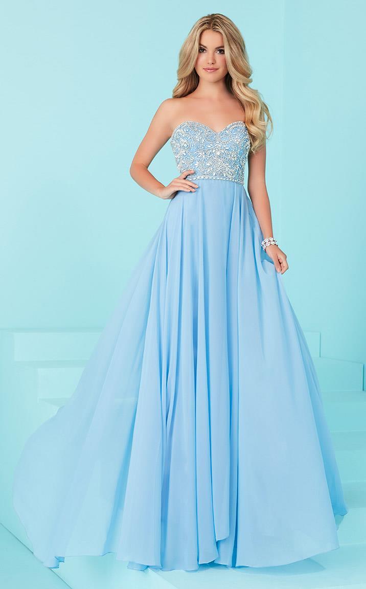 Tiffany Homecoming - Scintillating Beaded Sweetheart Chiffon A-line Skirt 16231