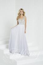 Tiffany Designs - 16265 Bejeweled Bodice Chiffon A-line Gown