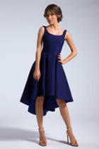 Ieena For Mac Duggal - 25096 Slip Dress In Midnight Blue