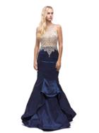 Dancing Queen - 9930 Embellished Illusion Bateau Mermaid Dress