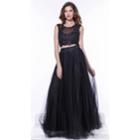 Nox Anabel - Two-piece Tulle Long Dress 3136