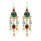 Ben-amun - Byzantine Pearl Long Chandelier Earrings