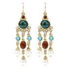 Ben-amun - Byzantine Pearl Long Chandelier Earrings