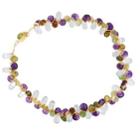 Lori Kaplan Jewelry - Multi-gem Amethyst & Green Garnet Signature Necklace