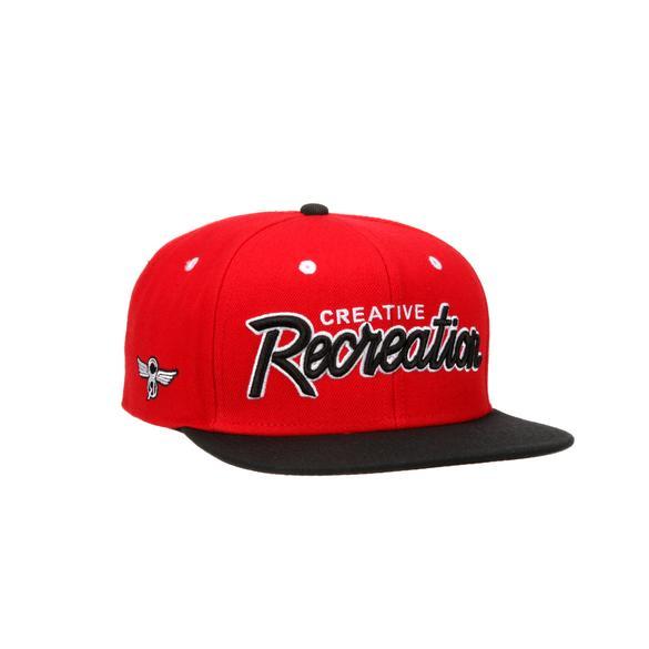 Creative Recreation Script Snapback Red