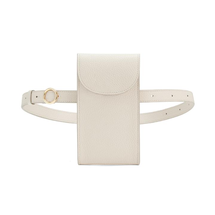 Women's Convertible Belt Bag In Ecru | Pebbled Leather By Cuyana