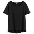 Women's High-low Tee In Black | Size: Medium | Organic Cotton Modal Blend By Cuyana