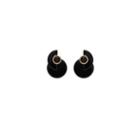 Women's Luna Ear Jacket Earrings In Black Onyx | Natural Stone By Cuyana
