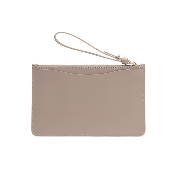 Women's Zero Waste Slim Wristlet Wallet In Grey | Smooth Leather By Cuyana