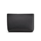 Women's Small Zipper Pouch In Black | Pebbled Leather By Cuyana