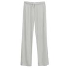 Women's Organic Pima Classic Pant In Pearl Grey | Size: Large | Organic Pima Cotton By Cuyana