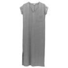Women's V-neck Midi Dress In Heather Grey | Size: Large | Modal Cotton Blend By Cuyana