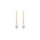 Women's Pearl Drop Earrings In Gold | Baroque Pearl & 14k Plated Gold By Cuyana