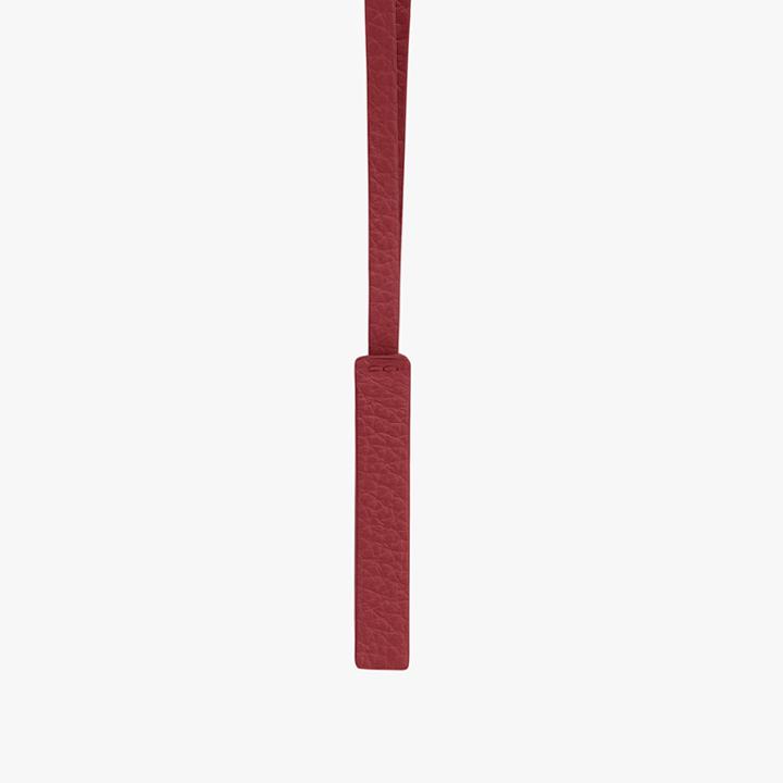 Women's Letter Charm In Ruby/nude | Size: I | Pebbled Leather By Cuyana
