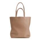 Women's Tall Easy Tote Bag In Cappuccino | Size: Tall | Pebbled Leather By Cuyana