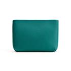 Women's Mini Zipper Pouch In Emerald | Pebbled Leather By Cuyana