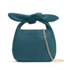 Women's Mini Bow Bag In Blue Jade | Pebbled Leather By Cuyana