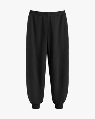 Women's Terry Sculpted Jogger In Black | Size: Medium | Organic Terry By Cuyana