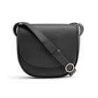Women's Modern Saddle Bag In Black | Smooth Leather By Cuyana