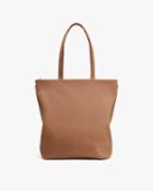 Women's Tall Easy Zipper Tote Bag In Caramel | Pebbled Leather By Cuyana