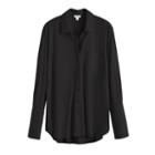 Women's Organic Pima Shirt In Black | Size: Large | Organic Pima Cotton By Cuyana