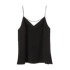Women's Silk Cami Top In Black | Size: Large | 100% Silk Crepe De Chine By Cuyana