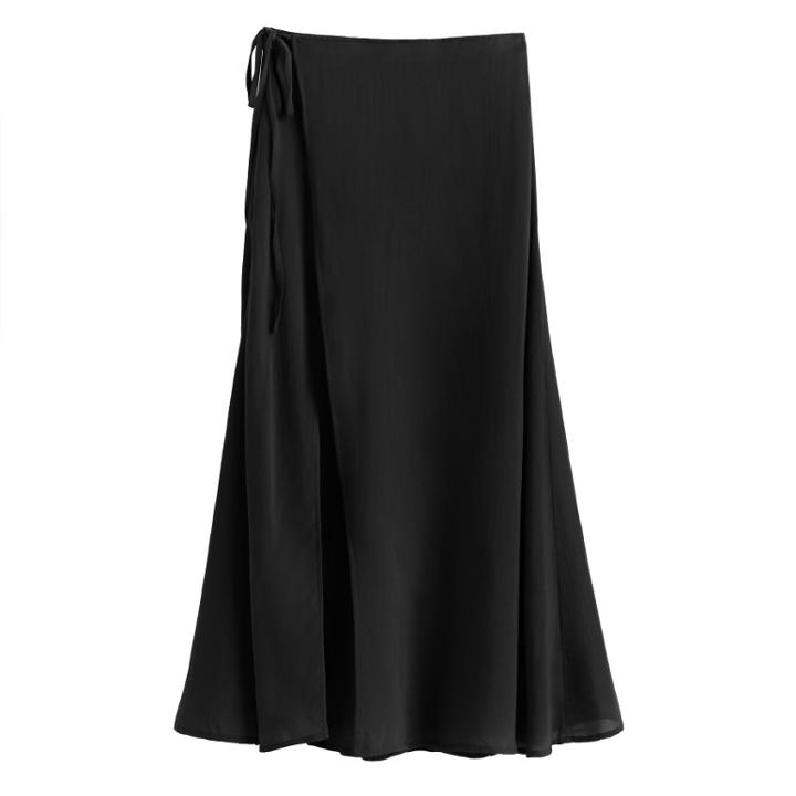 Women's Wrap Maxi Cover Up In Black | Size: S/m | Cotton Blend By Cuyana