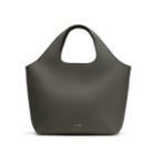 Women's Mini System Tote Bag In Dark Olive | Pebbled Leather By Cuyana