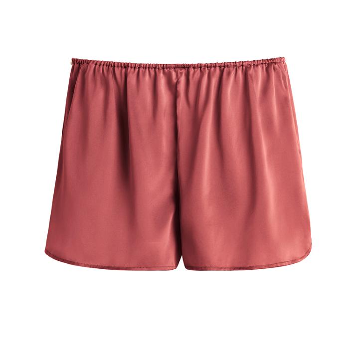 Women's Washable Charmeuse Shorts In Passion Fruit | Size: Large | Washable Charmeuse Silk By Cuyana