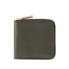 Women's Small Classic Zip Around Wallet In Dark Olive/blush Pink | Pebbled Leather By Cuyana