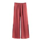 Women's Washable Charmeuse Cropped Wide-leg Pant In Passion Fruit | Size: Large | Washable Charmeuse Silk By Cuyana