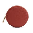Women's Circle Pouch Add-on In Rust | Pebbled Leather By Cuyana