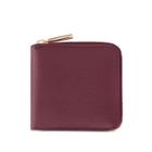 Women's Small Classic Zip Around Wallet In Merlot/blush Pink | Pebbled Leather By Cuyana