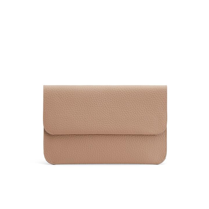 Women's System Flap Bag In Cappuccino | Pebbled Leather By Cuyana