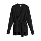 Women's Recycled Soft Wrap Sweater In Black | Size: Large | Cashmere By Cuyana