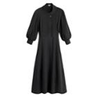 Women's Funnel Neck Dress In Black | Size: Xl | Washable Silk By Cuyana