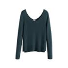 Women's Scoop Neck Sweater In Jade | Size: Large | Single-origin Cashmere By Cuyana