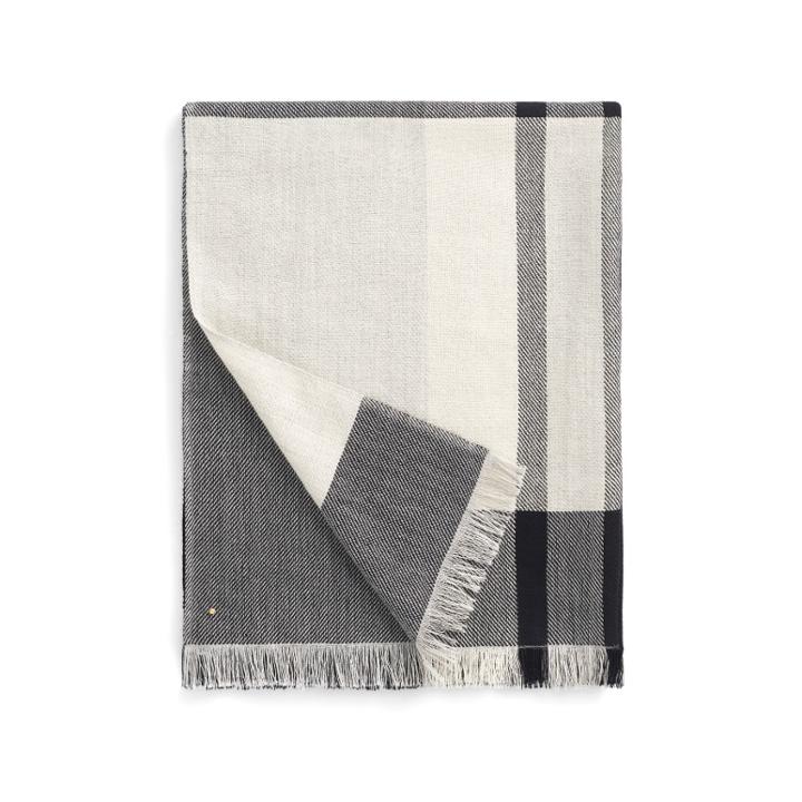 Women's Alpaca Striped Scarf In Black/ecru | 100% Baby Alpaca By Cuyana