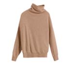 Women's Turtleneck Sweater In Camel | Size: Large | Single-origin Cashmere By Cuyana