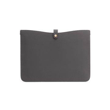 Women's System Laptop Sleeve In Charcoal | Size: 16 | Pebbled Leather By Cuyana