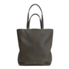 Women's Tall Easy Tote Bag In Dark Olive | Size: Tall | Pebbled Leather By Cuyana