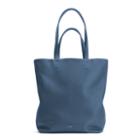 Women's Tall Easy Tote Bag In Indigo | Size: Tall | Pebbled Leather By Cuyana