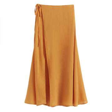 Women's Beach Maxi Skirt In Mango | Size: L/xl | Cotton Blend By Cuyana