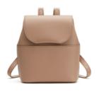 Women's Mini Leather Backpack In Cappuccino | Pebbled Leather By Cuyana