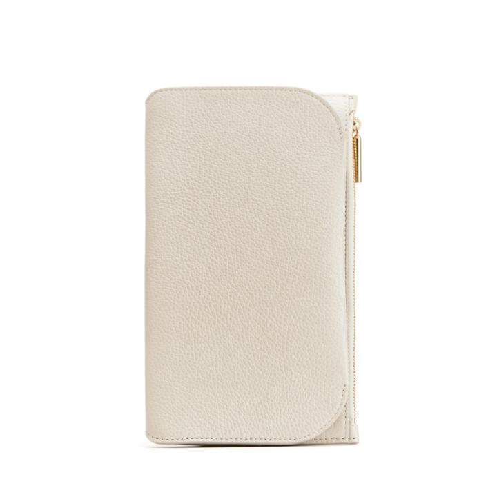 Women's System Phone Wallet In Ecru | Pebbled Leather By Cuyana