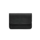 Women's Flap Cardholder In Black | Pebbled Leather By Cuyana