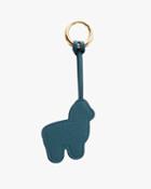 Women's Alpaca Keychain In Blue Jade | Pebbled Leather By Cuyana