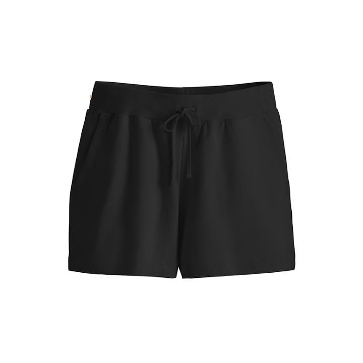 Women's French Terry Shorts In Black | Size: Large | Organic Cotton Modal Blend By Cuyana