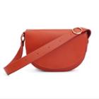 Women's Half-moon Shoulder Bag In Blood Orange | Full Grain Leather By Cuyana
