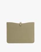 Women's System Laptop Sleeve In Sage | Size: 13 | Pebbled Leather By Cuyana